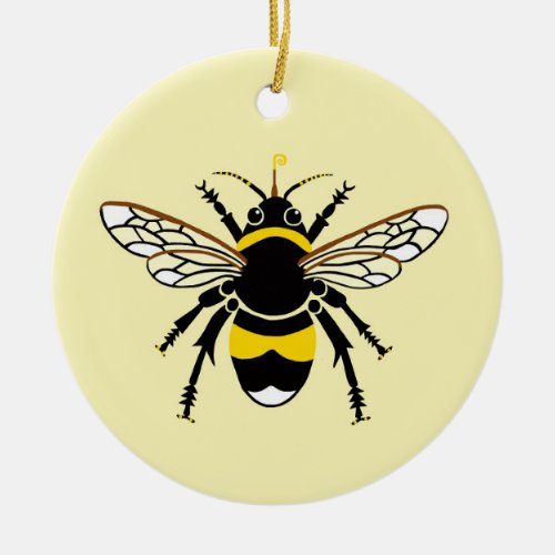 Wildlife _ Bumble BEE _ Nature _ Insect _ Yellow _ Ceramic Ornament