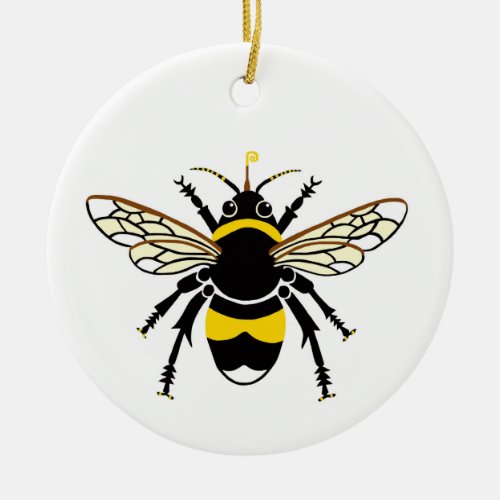 Wildlife _ Buzzy Bumble BEE _ Nature _ Ecology Ceramic Ornament