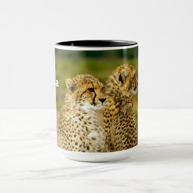 Wildlife Cheetah Photo Mug (Center)
