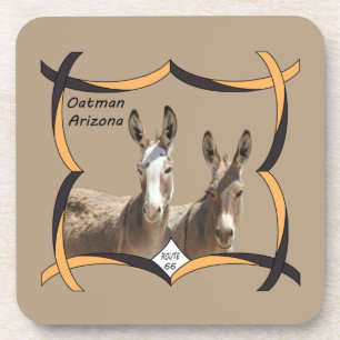 Wildlife coasters, donkeys, Oatman, Arizona Beverage Coaster
