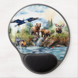 Wildlife Collage Gel Mouse Pad