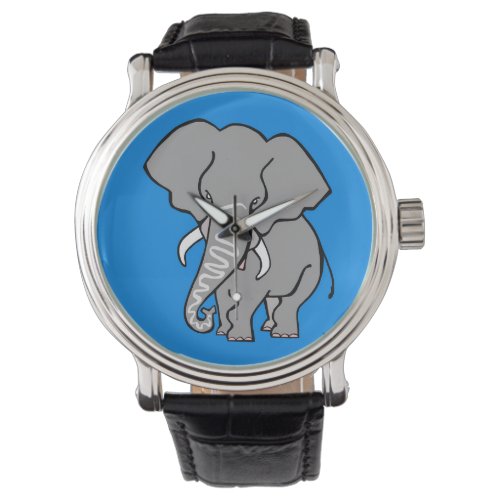 Wildlife _ Cool  African ELEPHANT _ Nature _Blue  Watch