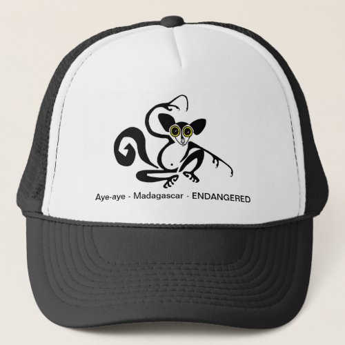 Wildlife _ Cool AYE_AYE _Lemur _ Primate Trucker Hat