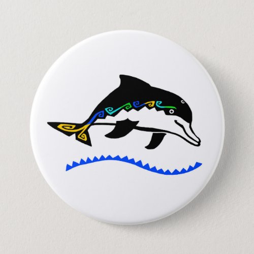 Wildlife _ Cool DOLPHIN _ Ocean  _ Nature Button