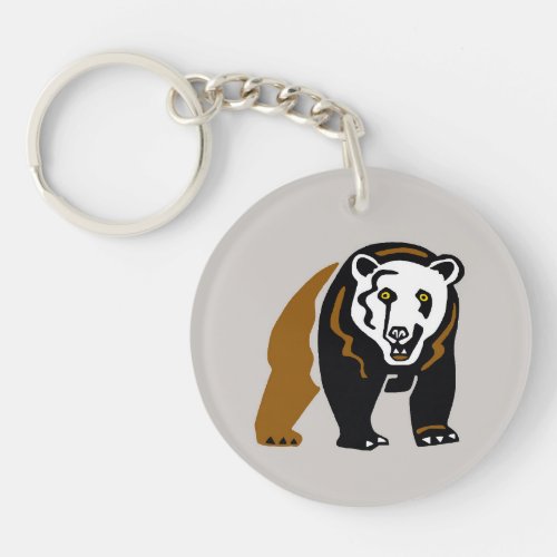 Wildlife _ Cool Grizzly BEAR _ Nature _  Keychain