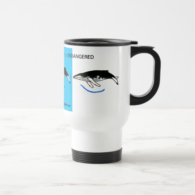 Wildlife - Cool Humpback whale - Conservation -  Travel Mug (Right)