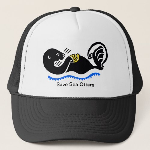 Wildlife _ Cool Save Sea OTTERS _ Animal lover _  Trucker Hat