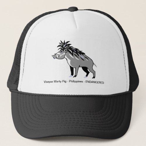 Wildlife _ Cool Visayan Warty PIG _ Warthog _  Trucker Hat