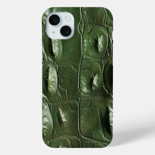 Wildlife Crocodile Skin Pattern iPhone 15 Plus Case