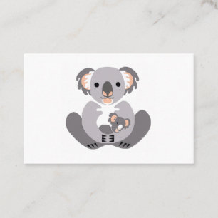 Wildlife - Cuddly  KOALA - Australia - Marsupial Business Card