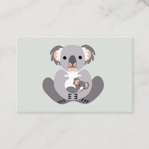 Wildlife _ Cuddly  KOALA _ Nature _ Marsupial Business Card