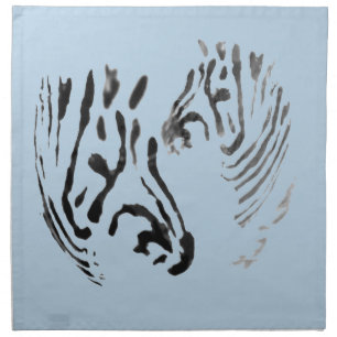 Wildlife Custom Color Animal Print Zebras Cloth Napkin