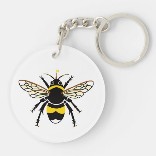 Wildlife _ Cute Bumble BEE _ Nature _ Insect Keychain