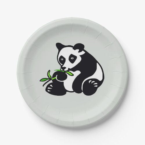 Wildlife _ Cute PANDA Bear_ Nature _ Party Paper Plates