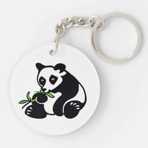 Wildlife _ Cute PANDA _ Endangered animal _ Nature Keychain