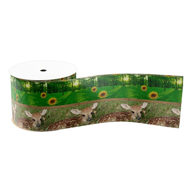 wildlife deer ribbon (Spool)