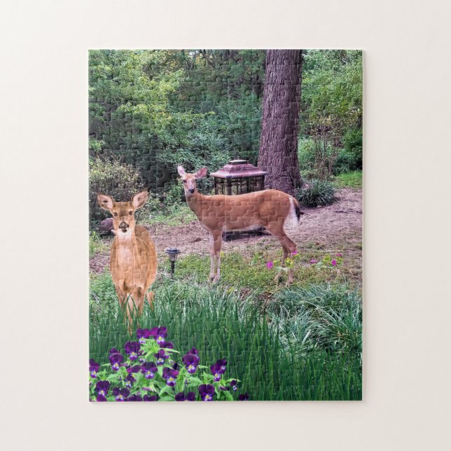 Wildlife Doe Deer Photo Collage Jigsaw Puzzle (Vertical)