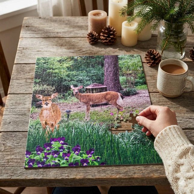 Wildlife Doe Deer Photo Collage Jigsaw Puzzle (Creator Uploaded)