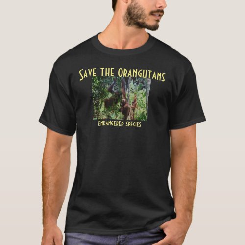 Wildlife Endangered Species Great Ape T_Shirt