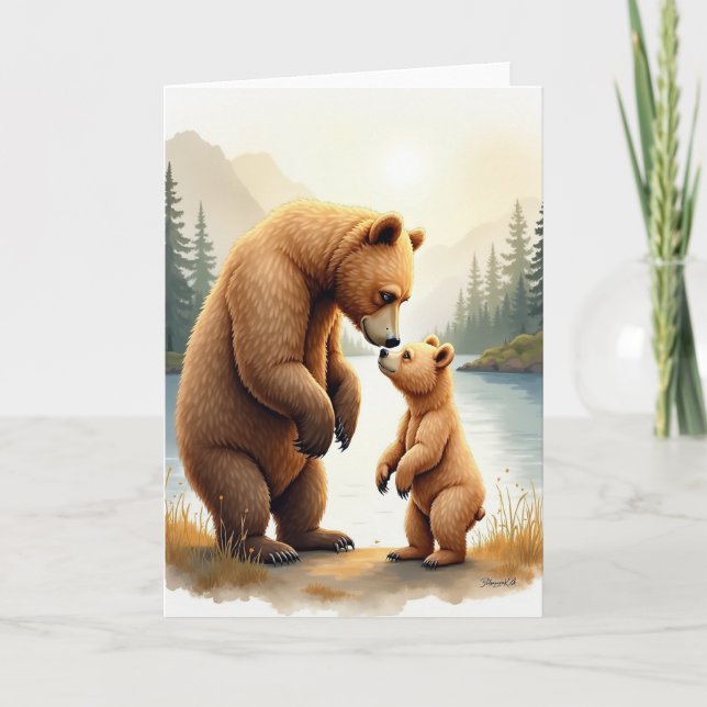 Wildlife Fathers Day Art Card (Front)