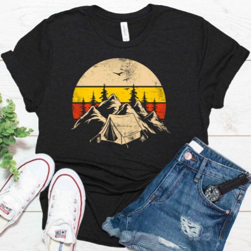 Wildlife Forest Nature Trees Retro Outdoors T_Shirt