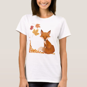 Wildlife - Fox in Autumn/Fall. Unisex T-Shirt