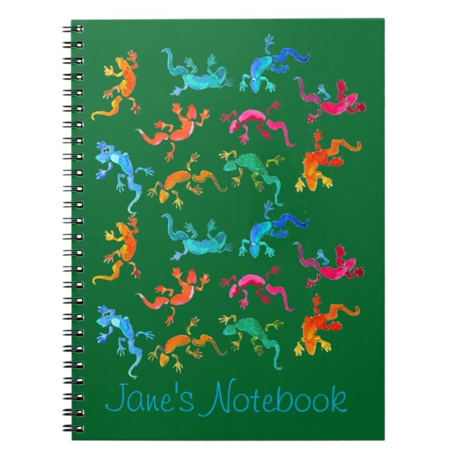 Wildlife gecko reptile eco nature notebook (Front)