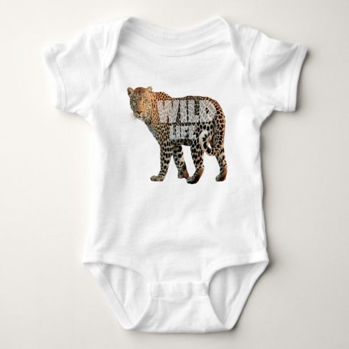 Wildlife gift for Safari lovers tigers elephants  Baby Bodysuit