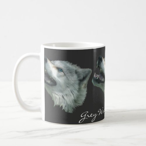 Wildlife Grey Wolf Animal_lover design Coffee Mug