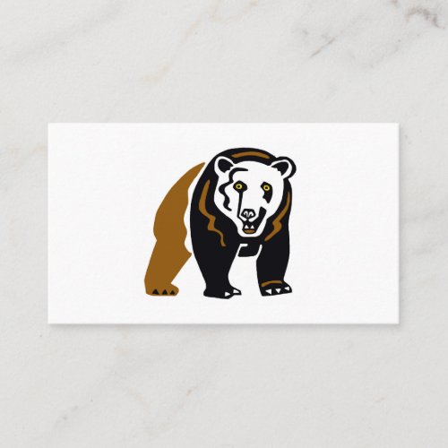 Wildlife_ guide _ Graphic Grizzly BEAR _ Nature _  Calling Card