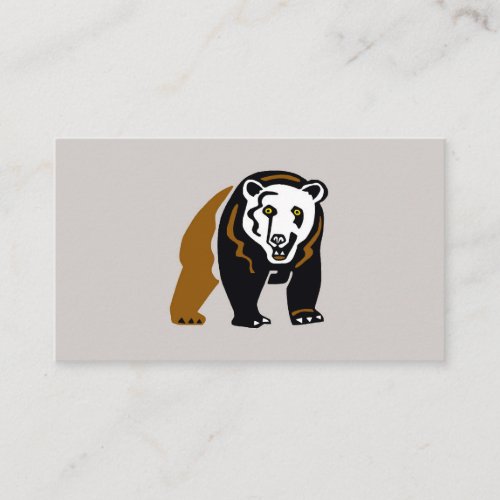 Wildlife _ guide _Graphic Grizzly BEAR _ Nature _  Calling Card