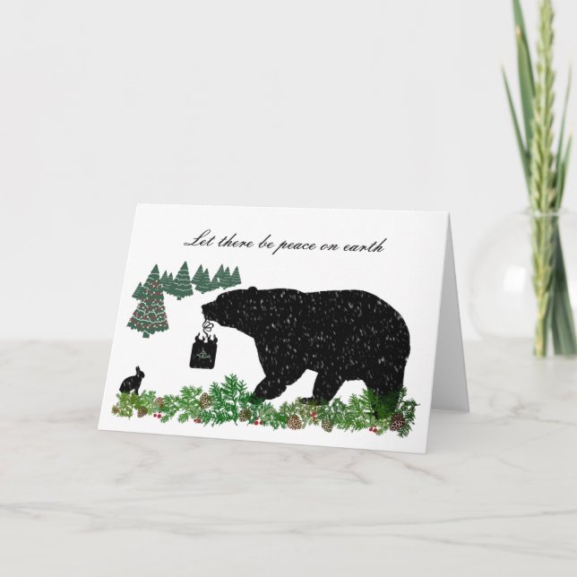 Wildlife Holiday Card (Front)