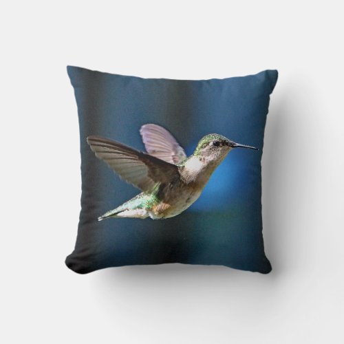 Wildlife Hummingbird Photo Throw Pillow