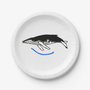 Wildlife - Humpback WHALE - Nature - Party Paper Plates