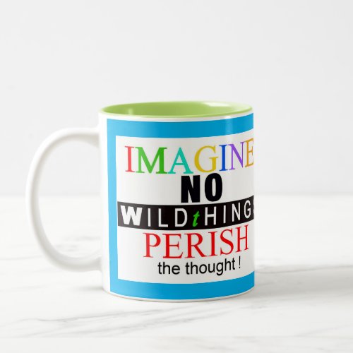 Wildlife _ IMAGINE _Endangered animals _  Two_Tone Coffee Mug