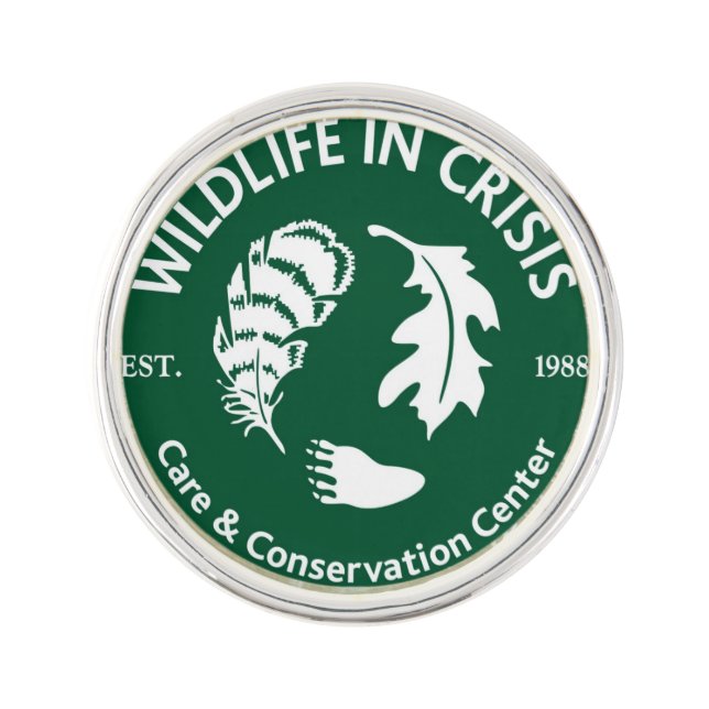Wildlife in Crisis lapel pin (Front)