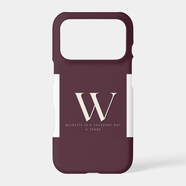 Wildlife is a treasure not a trade iPhone case (Back)
