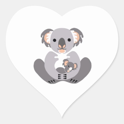 Wildlife _ KOALA _ Animal lover _Nature _Australia Heart Sticker