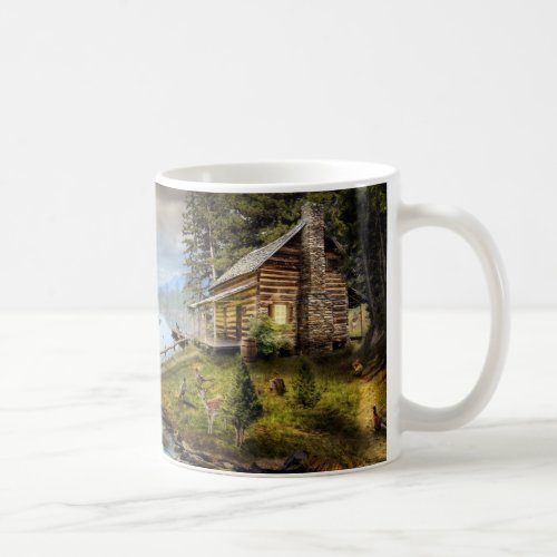 Wildlife Landscape Basic White Mug