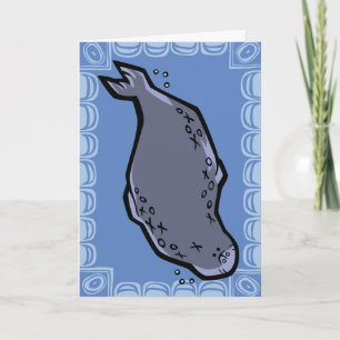Wildlife Leopard Seal Puzzle Greeting Card