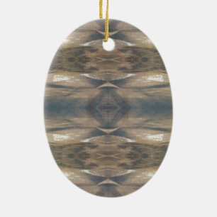 Wildlife Leopard Wild Animal Pattern Brown Black Ceramic Ornament