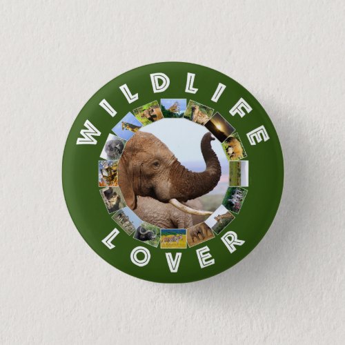 Wildlife Lover Elephant Scents Button