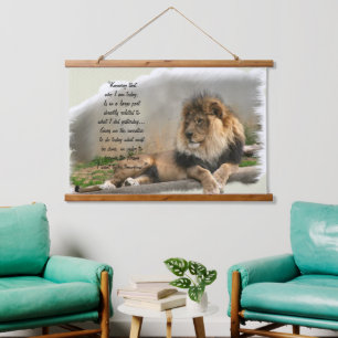 Wildlife Lovers The Lion Hanging Tapestry