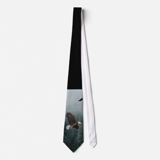 Wildlife Magic Eagle & Forest Series Tie (Front)