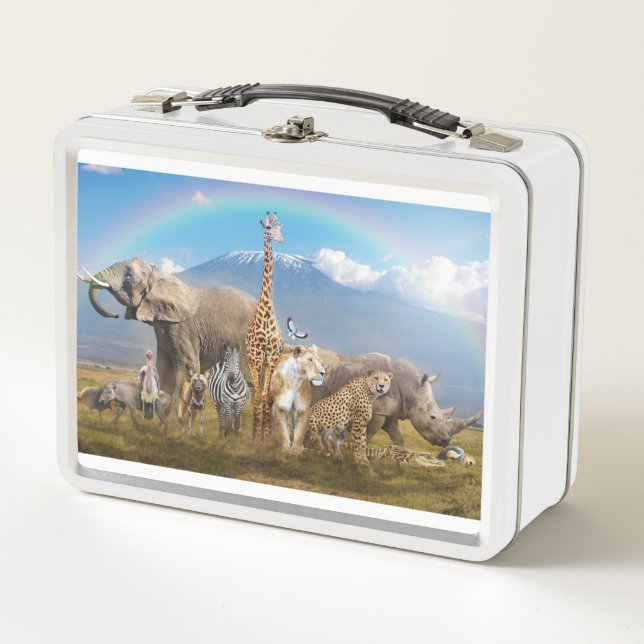 Wildlife Metal Lunch Box (Front)