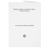 Wildlife Monkey Business Macaque style Cards (Back)