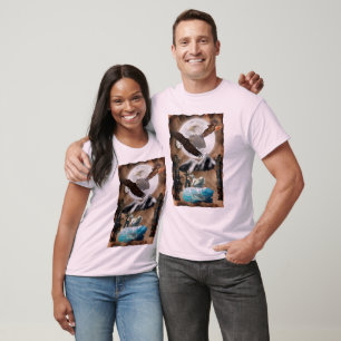 Wildlife & Native American Spirit Art T-Shirt