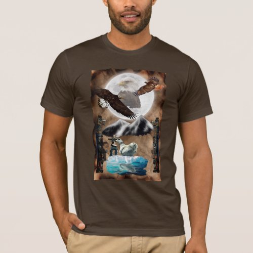 Wildlife  Native American Spirit Art T_Shirt