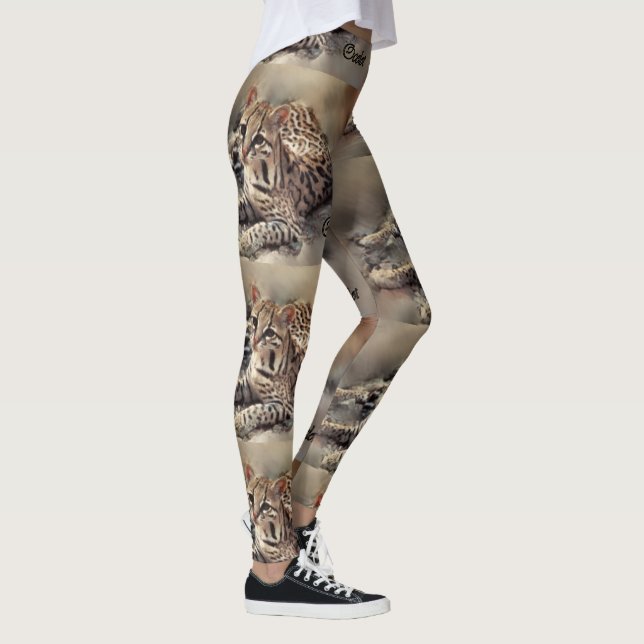 Wildlife Ocelot Lover Leggings (Right)
