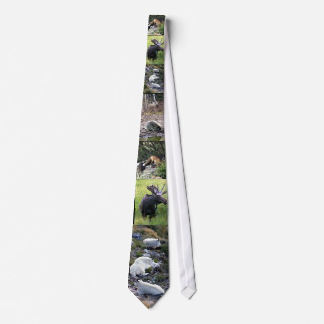 Wildlife of north America Neck Tie (Front)